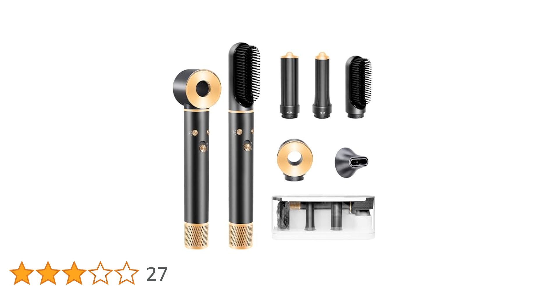 Amazon | くるくるドライヤー ドライヤー 大風量 速乾 5 in 1